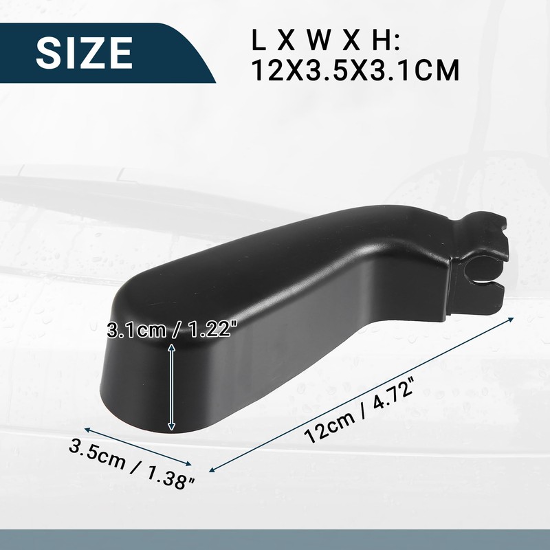 QUARKZMAN 1 Piece Car Rear Window Wiper Arm Nut Cover