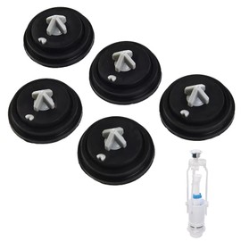 5pcs Toilet Flush Diaphragm Washer Replacement – Side Inlet Valve Seal for Cistern Fill Valve, Compatible with Ideal Standard & Siamp Flush Systems – Inlet Float Valve & Toilet Ball V-alve Repair Kit