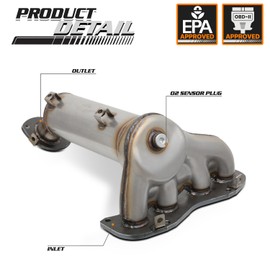 M-AUTO Catalytic Converter Compatible with 2007 2008 2009 2010 2011 Toyota Camry 2.4L Direct-Fit (EPA Compliant)