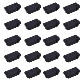 Skweawert 20 PCS HDMI Port Anti-dust Plugs, Silicone Covers Caps Stoppers, Port Protector for TV,Computer, Other Devices, 0.51 x 0.19 (LxW)
