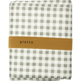 SweetPea Piatto Leisure Sheet Gingham Check (L) GRAY 68.9 x 59.1 inches (175 x 150 cm), HE005GY (Gingham Check GRAY(02))