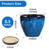 Ceramic Plant Pots With Saucer & Drainage Hole, 6 inch