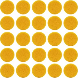 3 Inch Round Synthetic Sponges for Crafts, Painting, Pottery, Face Painting, Watercolors & Horse Tack Cleaning | 25 Pack