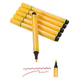PATIKIL Colored Markers, Dirt Yellow 6 Pack Washable Coloring Drawing Doodling Markers Broad Line Art Marker Water Color Pens Set for Adult Coloring Books Sketching