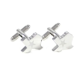 Texas State Map Cuff Links Lapel Pin Texas Flag Men Novelty Cufflinks (Cufflinks C)
