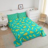 Feelyou Cartoon Banana Comforter Set Tropical Fruit Bedding Set for