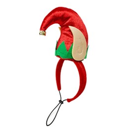 Midlee Elf Dog Hat with Bell Neck Band Dog Costume