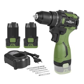 LAZYLAND 17V Brushless Power Drill Cordless, 55Nm Electric Drill Set with 2 1500mAh Batteries, 2 Variable Speed, 20+1 Torque Setting and LED Work Light