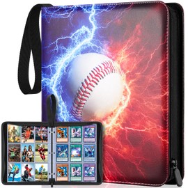 900 Pockets Baseball Card Binder for Trading Cards, 9 Pocket Sports Card Binder Durable Card Holder Album Baseball Card Protectors for MTC,TCG, Game Cards, Sports Cards