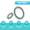 BOSORIO 3 Sets Gaskets Compatible with Camelbak Chute Mag Water