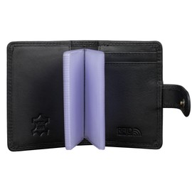 Benthill Genuine Leather Card Wallet - Card Holder for Credit Cards - RFID Card Wallet, black, Classic