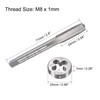 sourcing map M8 x 1mm Metric Tap and Die Set,