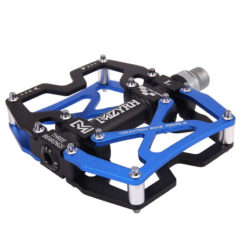 MZYRH Mountain Bike Pedals, Ultra Strong Colorful CNC Machined 9/16"