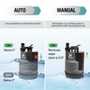 FLUENTPOWER 1/2HP Submersible Sump Pump 2500GPH Utility Water Pump, Auto/Manual