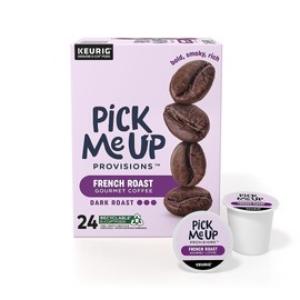Pick Me Up French Roast Coffee Pods, Dark Roast, 24/BX