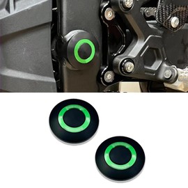 New For Ninja ZX-4RR ZX4R ZX25R ZX-6R ZX-4R ZX6R ZX4RR 2023 2024+ Motorcycle Cover Frame Hole Cap Plug Swing arm bolt Cover Frame Insert (Green)
