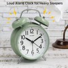 Peakeep Loud Battery Alarm Clock for Heavy Sleepers Adults Kids,