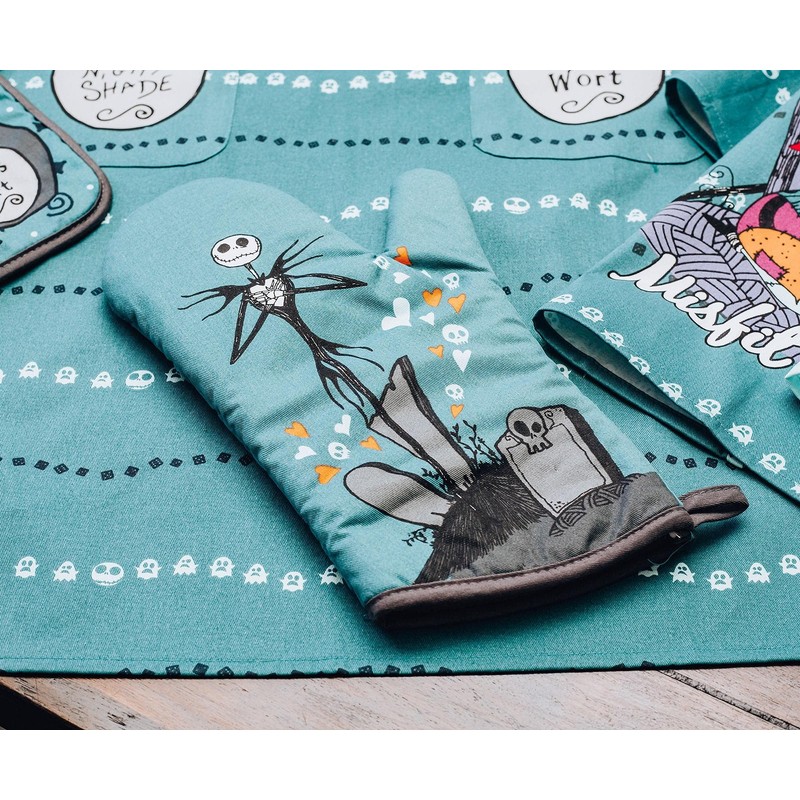The Nightmare Before Christmas Jack and Sally Oven Mitt Glove