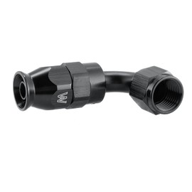 RADREPLA 6 AN 90 degree Hose End/PTFE Swivel 6AN Fitting -6AN T6061 Aluminum Black