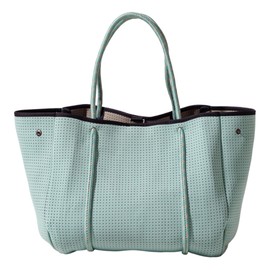 POPUPS Neoprene Large Tote Bags - Lightweight and Water-Resistant Neoprene Bag - Minty Green