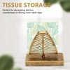 Dovhmoh Freestanding Modern Napkin Holder with Leaf Design, Desktop Paper
