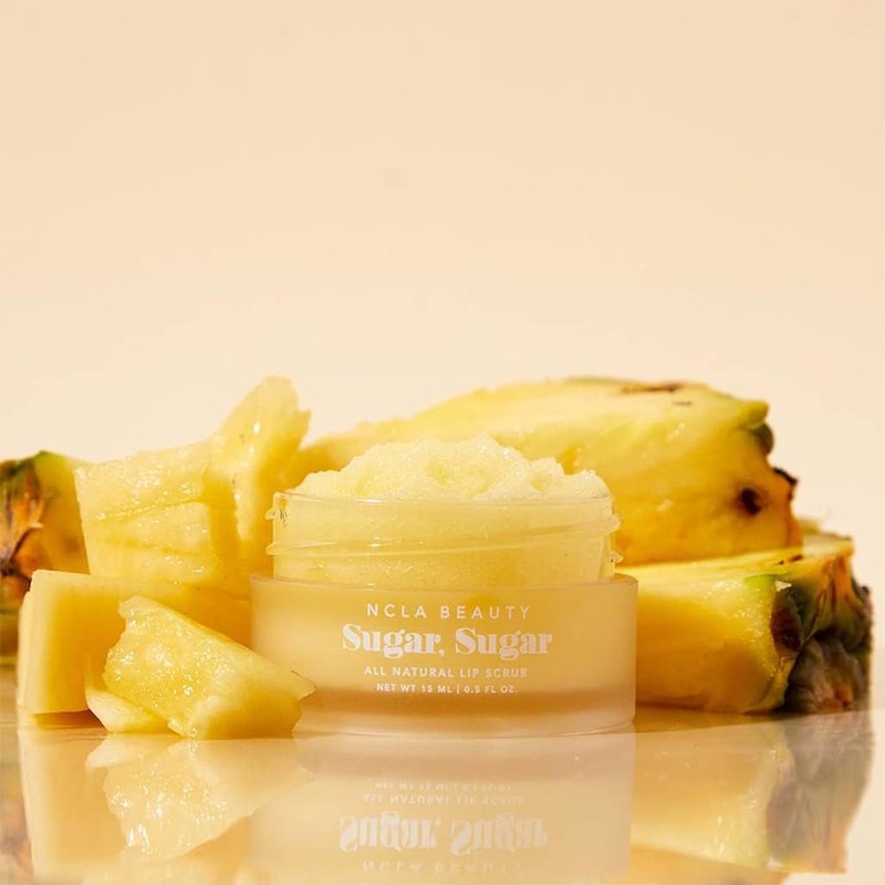 NCLA - Exfoliante natural para labios de azúcar, piña, 15