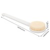 SAFIGLE Bath Brush Back Scrubber with String Soft Bristle Body