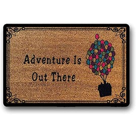 Ffgjhynghyswda Up! Doormat Hello Welcome Doormat Cute Doormat House Balloons Housewarming Gift 23x15
