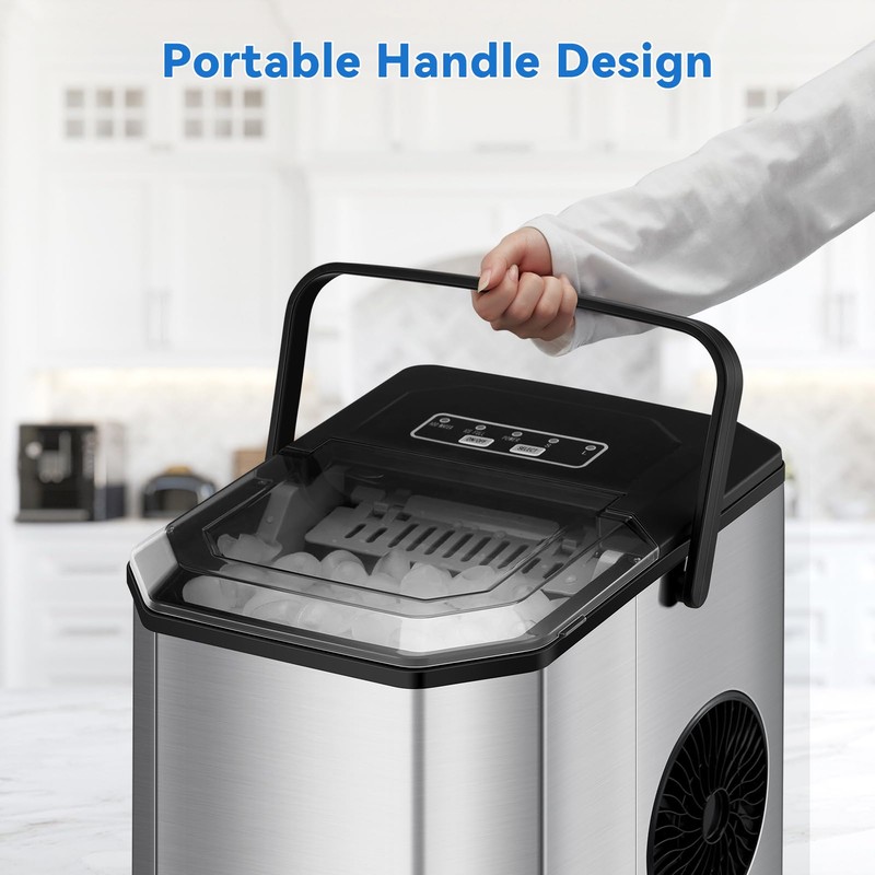 Countertop Ice Maker, 26 lbs in 24 Hours, 9 Bullet