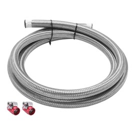 X AUTOHAUX an-8 Fuel Line Kit 6.52ft Vacuum Hose Automotive Fuel Hose with 2 Clamps 1 Set