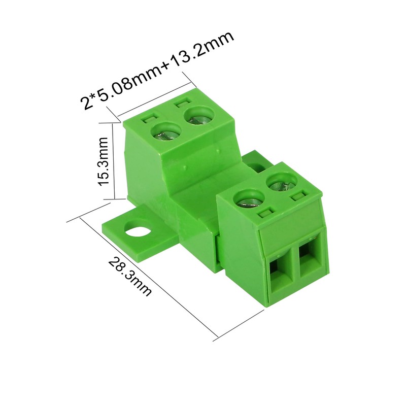 GINTOOYUN 5 Sets 2-Pin 5.08mm Terminal, 2EDGRK Phoenix Plug 2-Pin