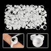 HEALIFTY 100pcs Medium Disposable Pigment Ink Eyebrow Tattoo Tattoo (White)