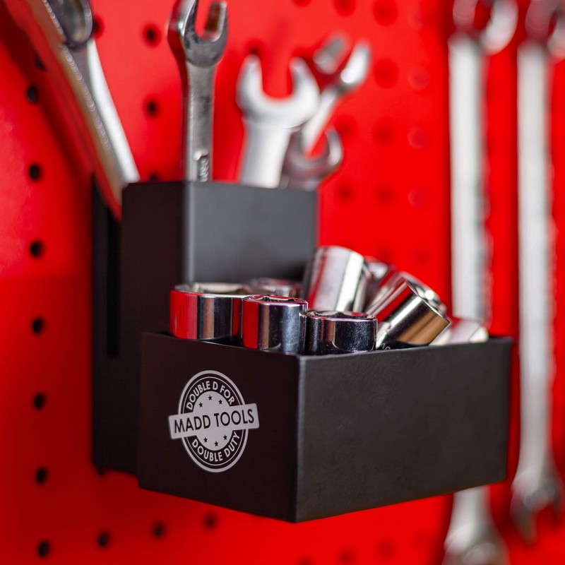 METAL Pegboard Tape Measure Holder 3:0 Improved Model | Black