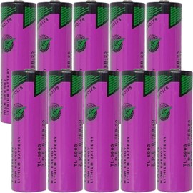 LINXDB 10-Pack 3.6V 2400mAh TL-5903/S iXtra Series AA Lithium Battery for Tadiran TL-5903 TL-5104 SL-360 S7-400 TL-2100 6ES7971-0BA00, PLC CNC Machine etc...