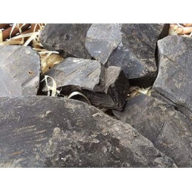 BLACK clay chunks natural for eating (food), 4 oz (110 g)