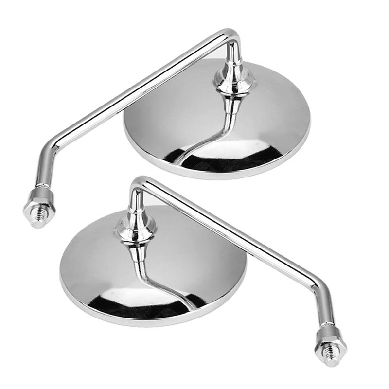 8mm Scooter Mirrors, 1 Pair 8mm Right and Left Motorcycle