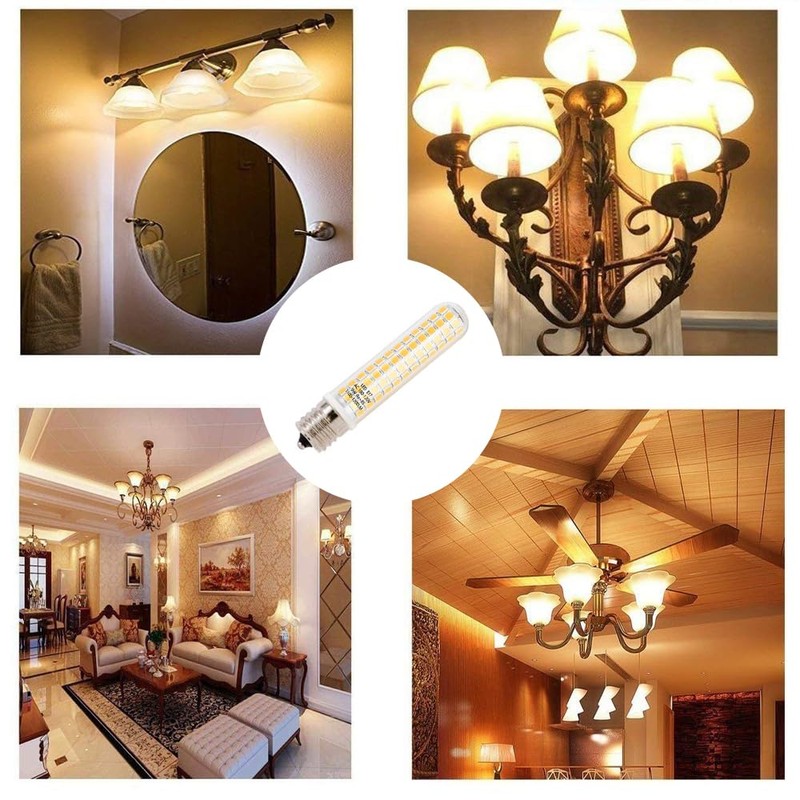HXMLIHB JD E11 Led,1080LM,AC110V-130V,9W Dimmable 100W Halogen Bulbs Equivalent,T3 T4