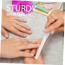 BIUDECO 5pcs Ceramic Nail Files Durable Pedicure Nail Polishing Tools for Natural and False Travel-Friendly Manicure Essential to Use