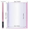 Tuhangcc Binder with Plastic Sleeves 8.5x11 20-Pocket- Heavy Duty Art