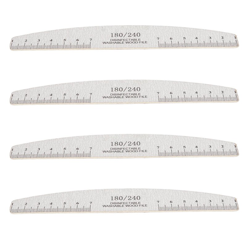 50Pcs Nail Files 180 240 Grit Multifunctional Washable Nail Art