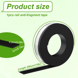 lasuroa Guide Rail Track Tape, 118in Black Debris Protection Replacement Strip Upgraded Stickiness Track Saw Accessories Suitable for MAK 194419-4