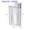 ZNZNANG 2PCS Laundry Detergent Dispenser,1200ml Softener Laundry Detergent Bottle,Beads Container