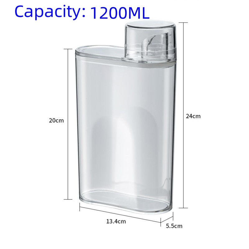 ZNZNANG 2PCS Laundry Detergent Dispenser,1200ml Softener Laundry Detergent Bottle,Beads Container