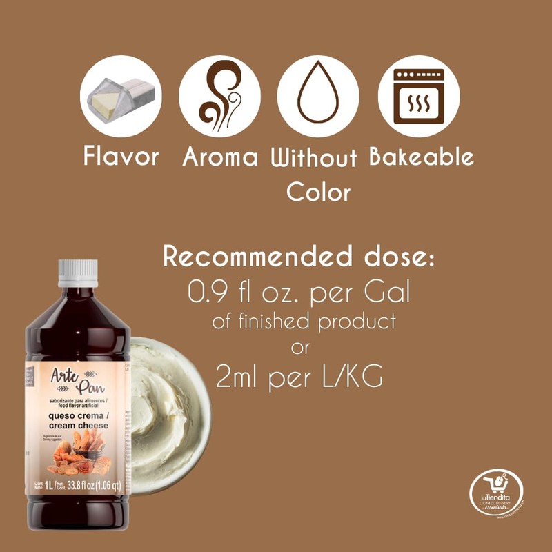 Arte Pan Artificial Food Flavoring Cream Cheese Concentrate(33.8 fl oz)