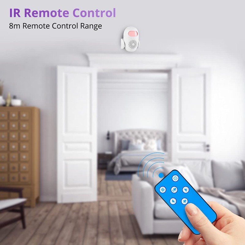 PIR Motion Sensor Alarm Motion Sensor with Remote Control, 100