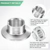M METERXITY 1-Pack Tri Sanitary 1.5 in Clamp Fittings to