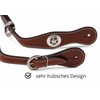EKKIA Western Spur Straps Leather Western Spur Straps with Decoration