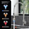 WEWE Kitchen Faucets, Brushed Nickel Kitchen Faucet with Pull Down