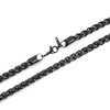 HZMAN Collares De Cadena De Plata De Trigo De Acero