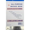 ALL PURPOSE INVOICE BOOK 50 DUPLICATE FORMS 10 BOOKS 8